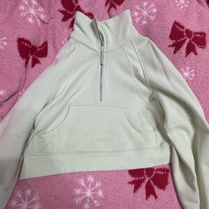 Green half zip scuba Lululemon